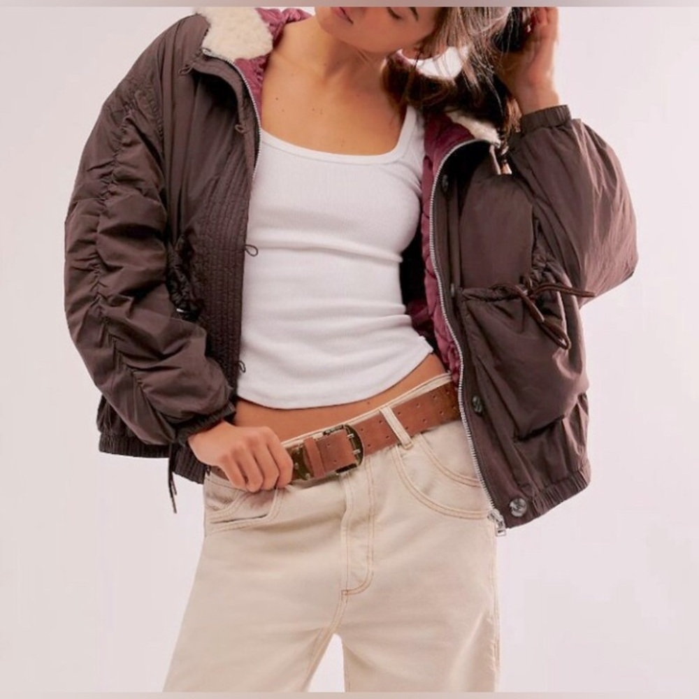 Free People - We The Free Oversized Lillian Bomber Jacket Women's Size Smal NWOT